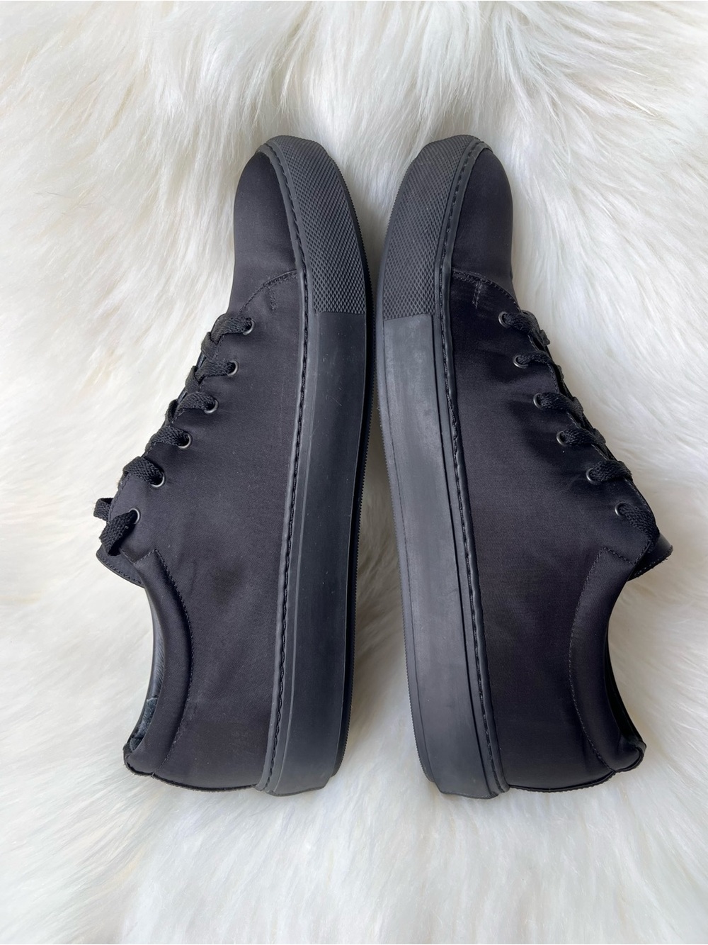 Acne Studios Mens Low Top Sneakers Sz 44 US Size 11 Satin Lace Up Casual Italy - Picture 14 of 15